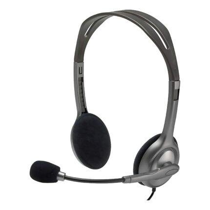 Headset  Logitech H111 Stereo C/ Microfone, Redução De Ruído