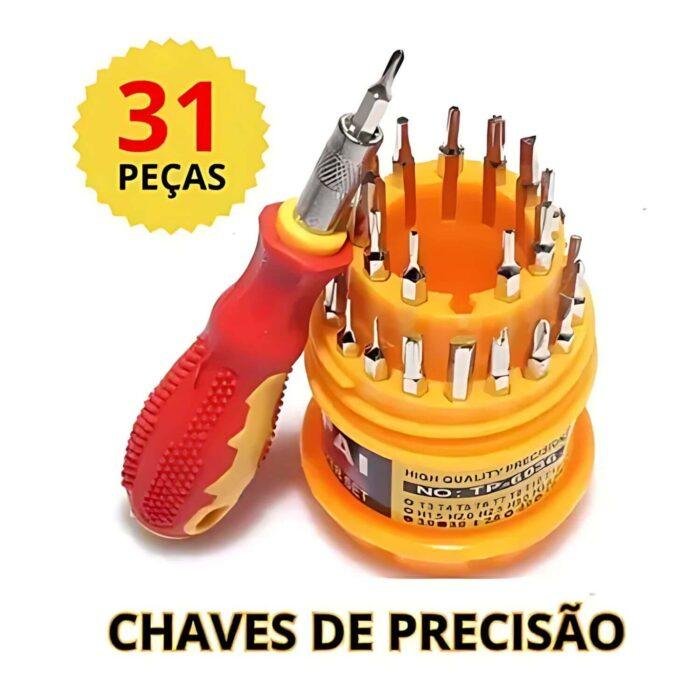 Jogo De Chaves 31 Em 1 Precisão Fenda, Torx, Alen, Philips Y - Imagem 1