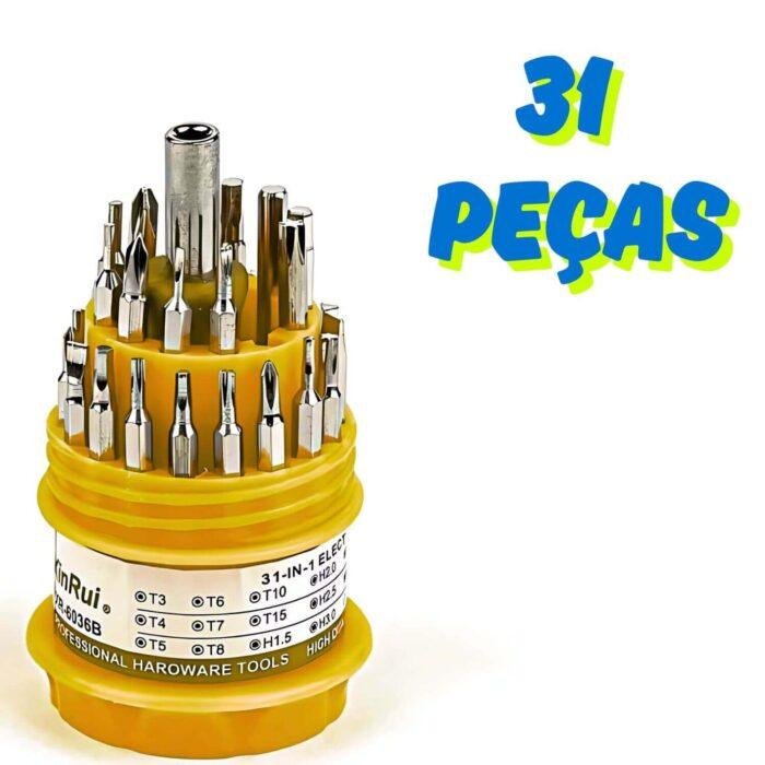 Jogo De Chaves 31 Em 1 Precisão Fenda, Torx, Alen, Philips Y - Imagem 5