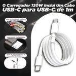 Carregador Turbo Power Celular 120w Cabo Tipo C/c Com Anatel - Imagem 4