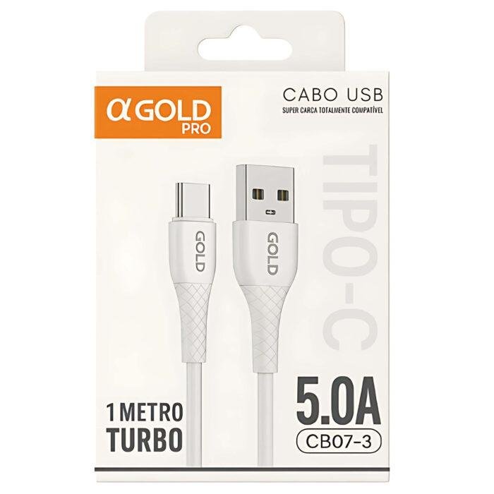 Cabo USB Super Carga A'gold Pro 5.0A CB07-3 - Imagem 2