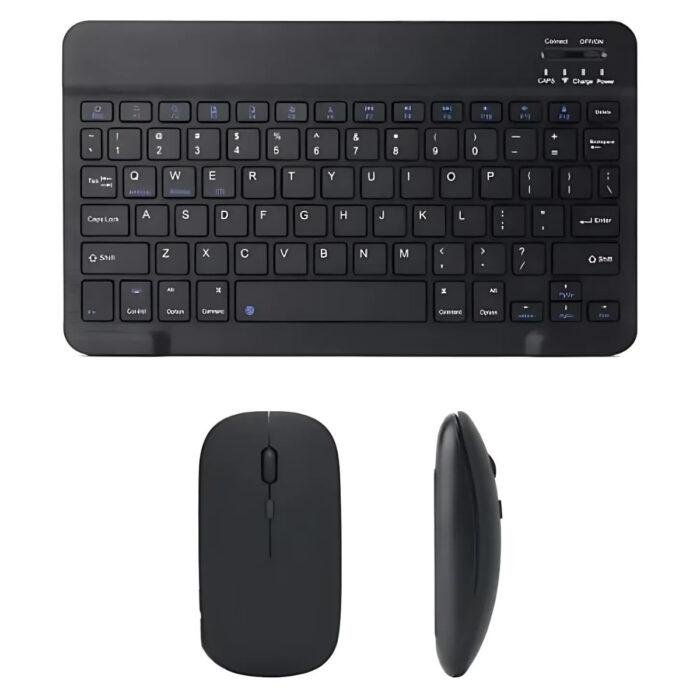 Teclado recarregável + Mouse sem fio + Pilhas para o mouse - Imagem 1