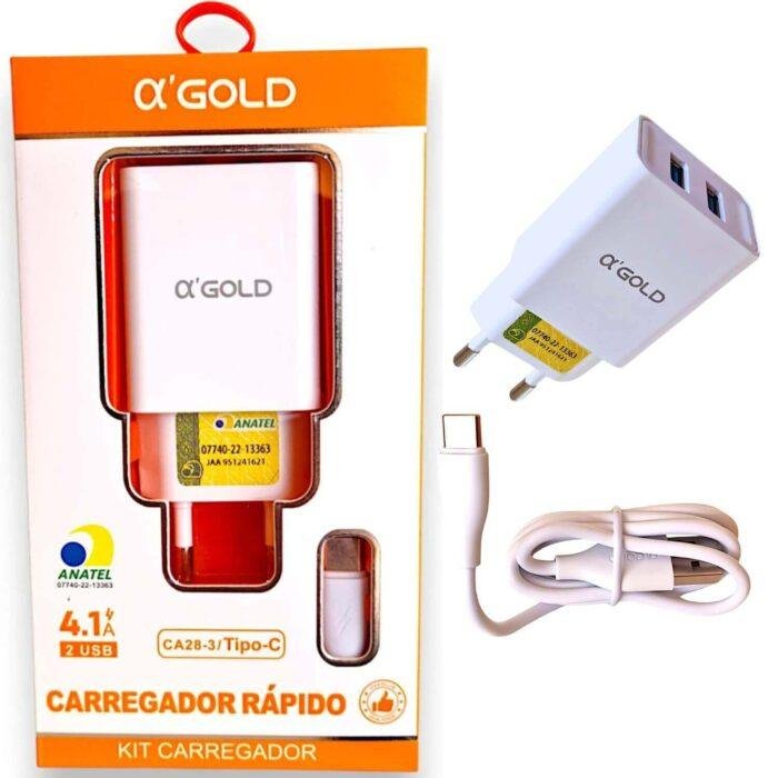 CARREGADOR A`GOLD TIPO C 4.1A CA21-3 - Imagem 4