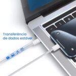 Cabo USB-C para Tipo-C Turbo 1m – Iphone Pro Max e Android - Imagem 6