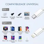 Cabo de Lightning para USB 1m - Imagem 4