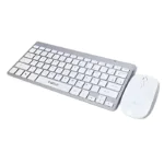 Kit Teclado E Mouse Sem Fio Prata