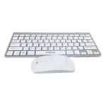 Kit Teclado E Mouse Sem Fio Prata - Imagem 5